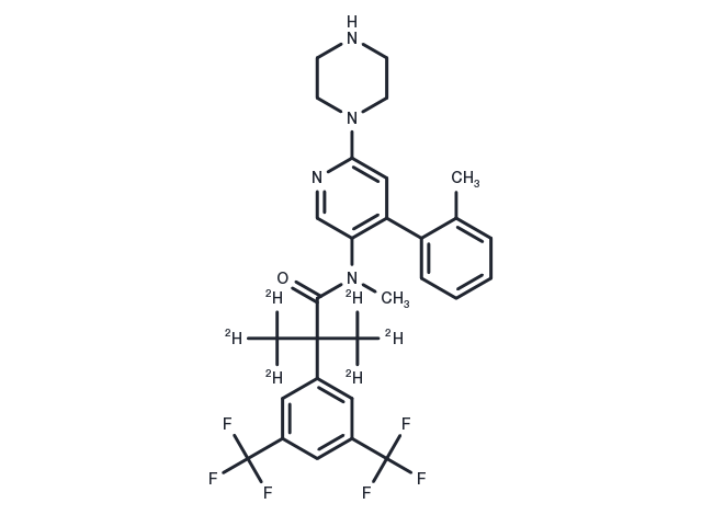 N-desmethyl Netupitant D6 Chemical Structure