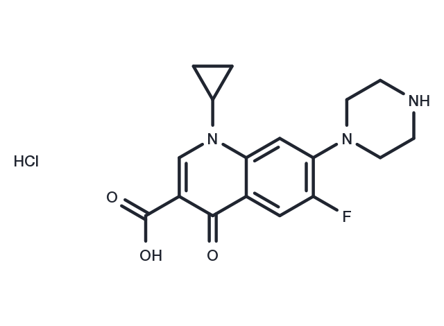 Ciprofloxacin monohydrochloride Chemical Structure