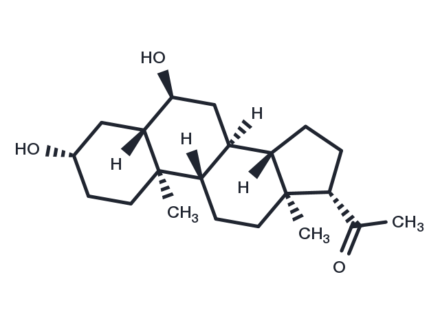 5α-Pregnane-3β,6α-diol-20-one Chemical Structure