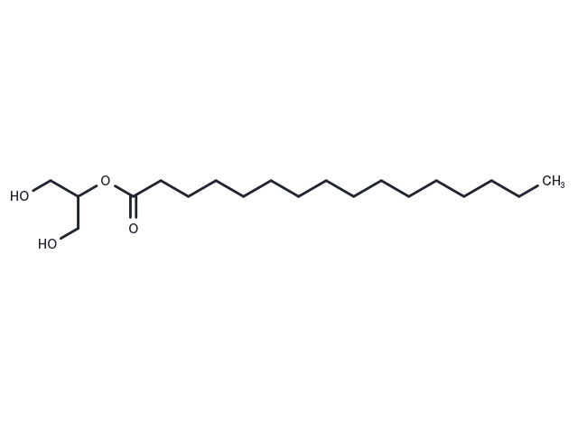 2-Palmitoylglycerol Chemical Structure