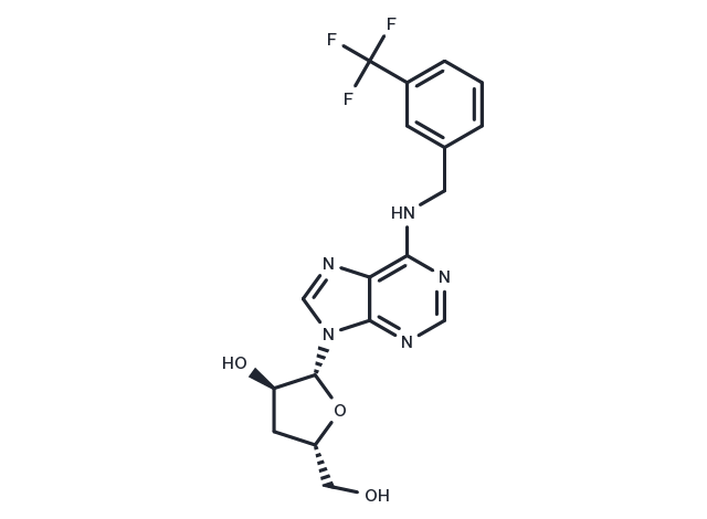 N6-(3-Trifluoromethylbenzyl)-3’-deoxyadenosine Chemical Structure