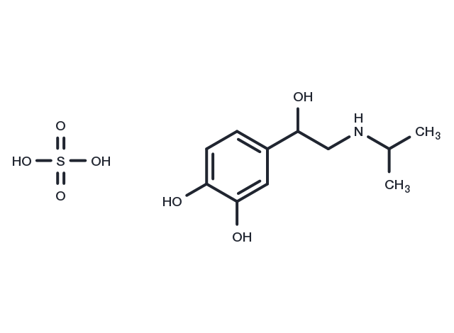Isoproterenol sulfate anhydrous Chemical Structure