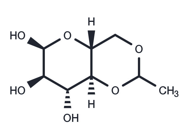 4,6-O-Ethylidene-α-D-glucose Chemical Structure