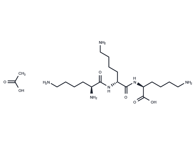 Lysyllysyllysine acetate Chemical Structure