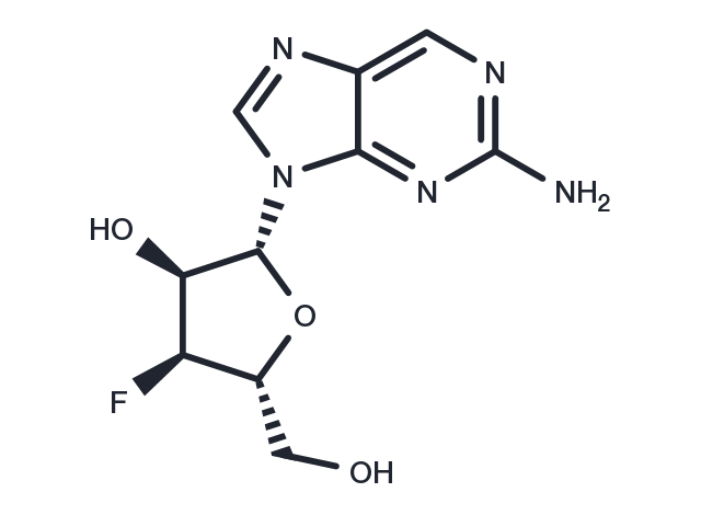 2-Amino-9-(3-deoxy-3-fluoro-beta-D-ribofuranosyl)purine Chemical Structure