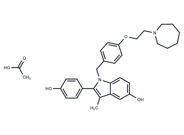 Bazedoxifene acetate Chemical Structure