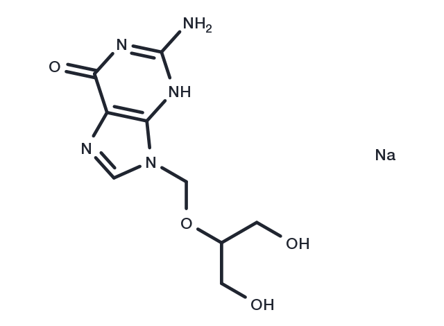 Ganciclovir sodium Chemical Structure