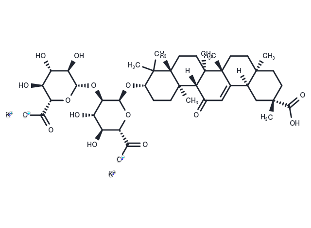 Dipotassium glycyrrhizinate Chemical Structure