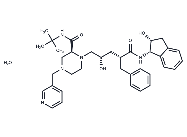 Indinavir monohydrate Chemical Structure