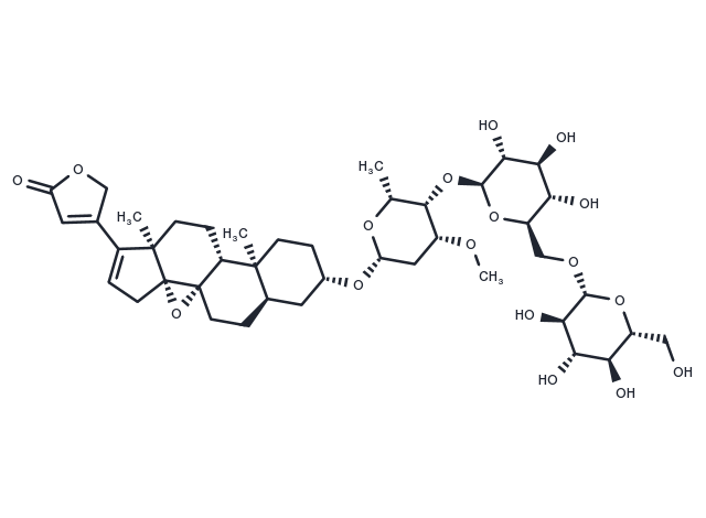 Dehydroadynerigenin beta-neritrioside Chemical Structure