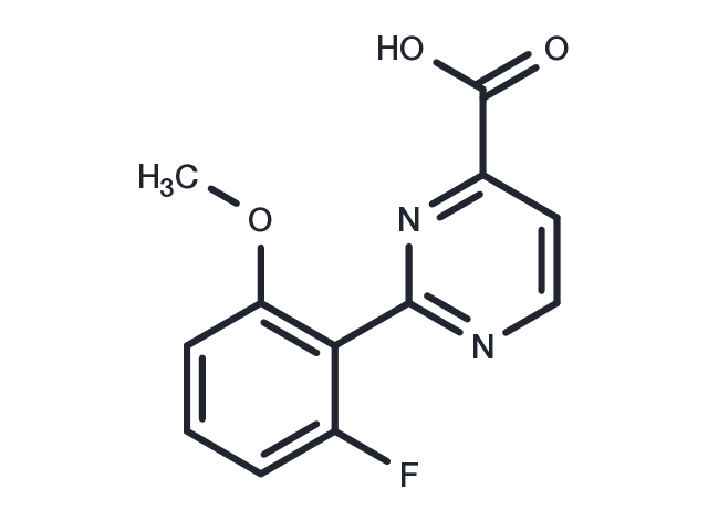 2-(2-fluoro-6-methoxyphenyl)pyrimidine-4-carboxylic acid Chemical Structure