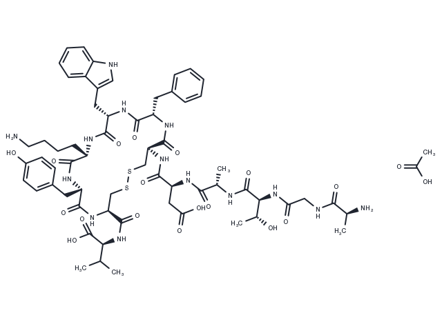 Urotensin II, mouse acetate (9047-55-6 free base) Chemical Structure