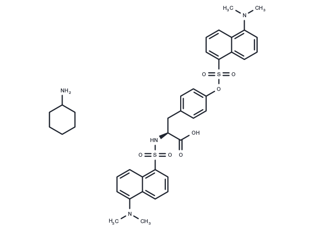 N,O-Didansyl-L-tyrosine cyclohexylammonium Chemical Structure