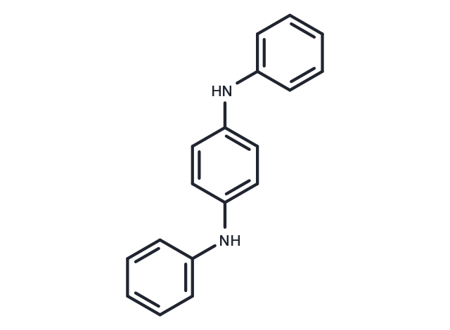 p-Phenylenediamine, N,N'-diphenyl- Chemical Structure