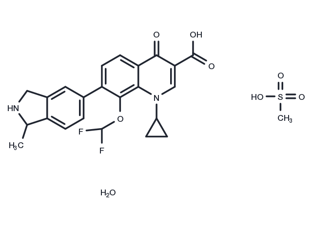 Garenoxacin mesylate hydrate