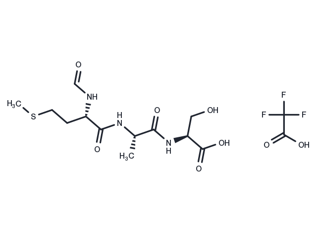 N-Formyl-Met-Ala-Ser TFA(17351-32-5 free base) Chemical Structure