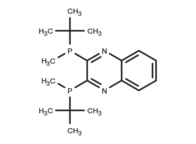 2,3-Bis((R)-tert-butyl(methyl)phosphino)quinoxaline Chemical Structure