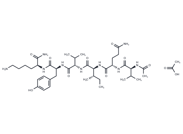 Acetyl-PHF6 amide acetate(878663-43-5 freebase) Chemical Structure