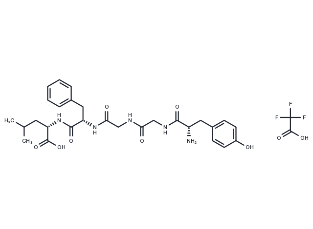 [Leu5]-Enkephalin TFA(58822-25-6(free bas)) Chemical Structure