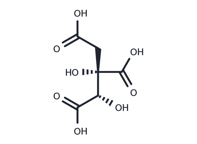 (-)-Hydroxycitric acid Chemical Structure