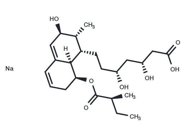 3α-Hydroxy pravastatin sodium Chemical Structure