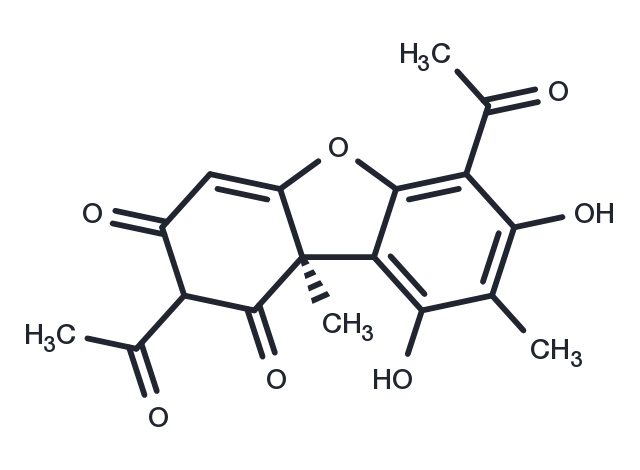 (+)-Usnic acid Chemical Structure