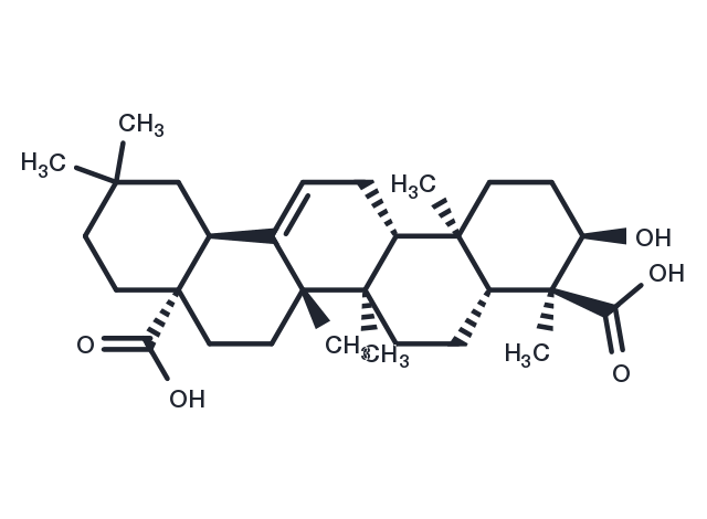 3-Hydroxy-12-oleanene-23,28-dioic acid Chemical Structure