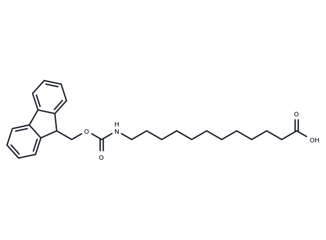 Fmoc-12-aminododecanoic acid Chemical Structure