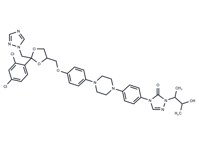Hydroxy Itraconazole Chemical Structure