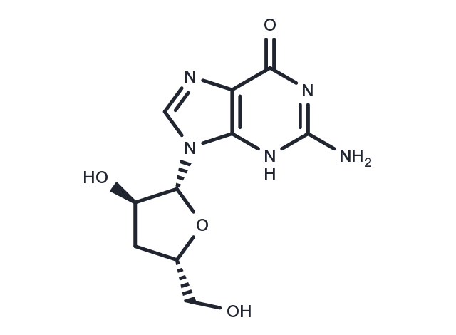3'-Deoxyguanosine Chemical Structure