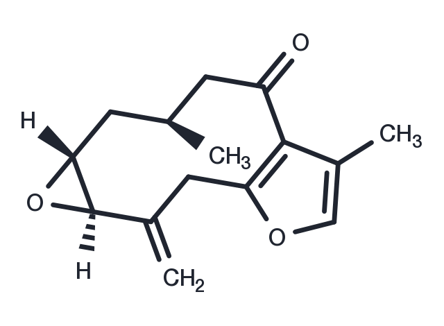 1,2-Epoxy-10(14)-furanogermacren-6-one Chemical Structure