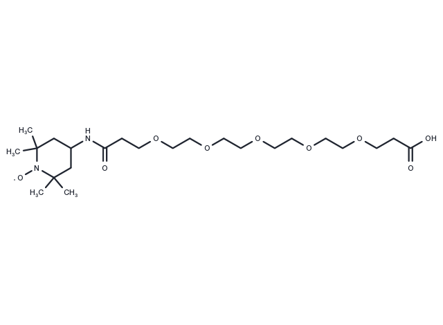 Acid-PEG5-TEMPO Chemical Structure