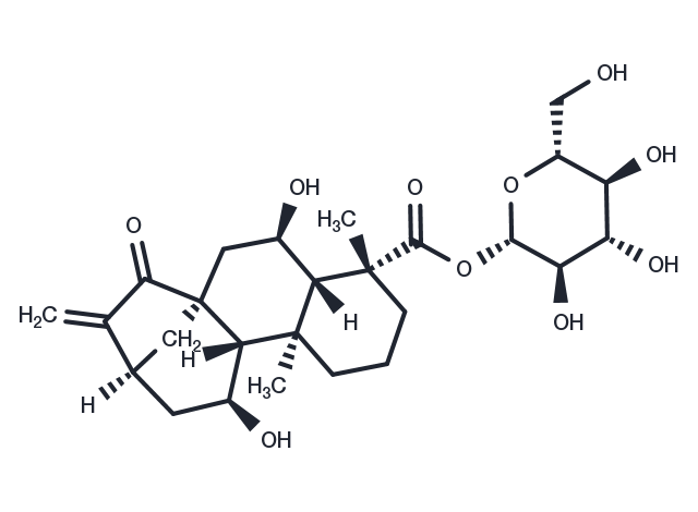 ent-6,11-Dihydroxy-15-oxo-16-kauren-19-oic acid beta-D-glucopyranosyl ester