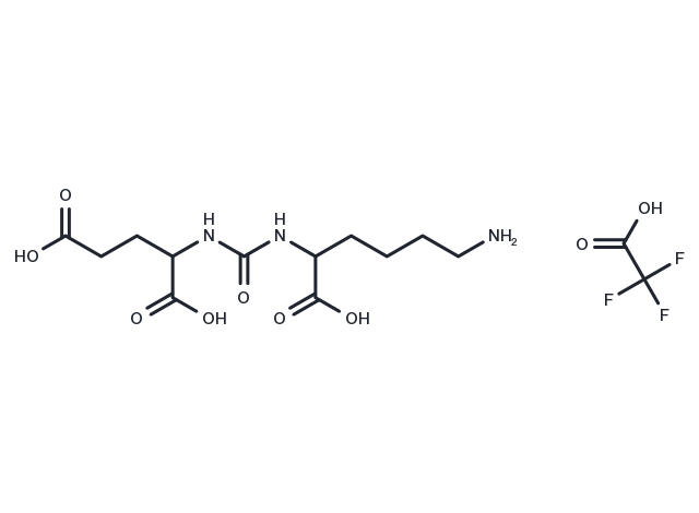 Glu-urea-Lys TFA(1025796-69-3 free base) Chemical Structure