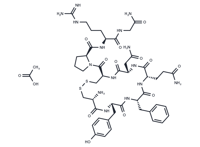 Argipressin acetate (113-79-1(free base)) Chemical Structure