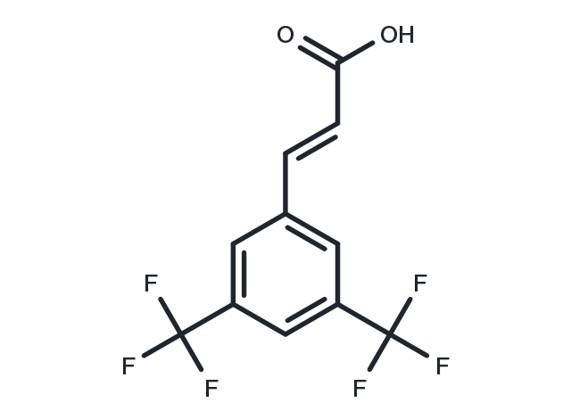 3-(3,5-Bis(trifluoromethyl)phenyl)acrylic acid Chemical Structure