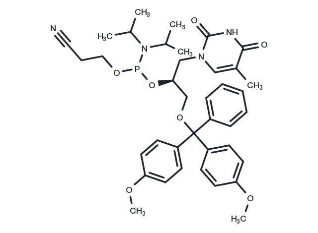 (S)-GNA-T-phosphoramidite Chemical Structure