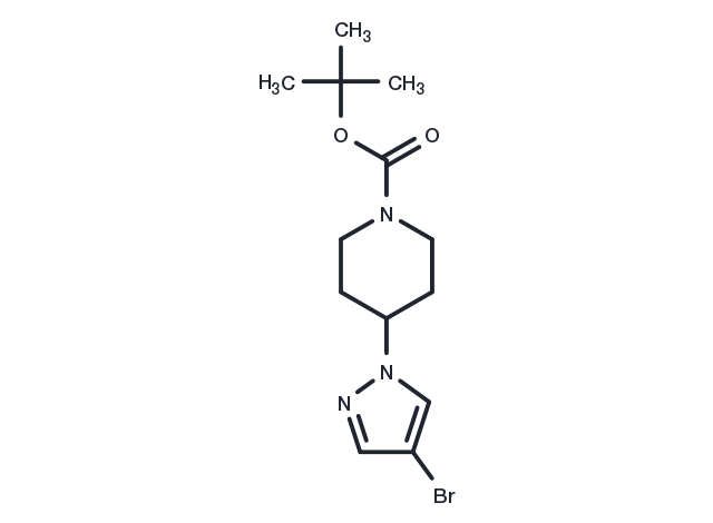 tert-Butyl 4-(4-bromo-1H-pyrazol-1-yl)piperidine-1-carboxylate Chemical Structure