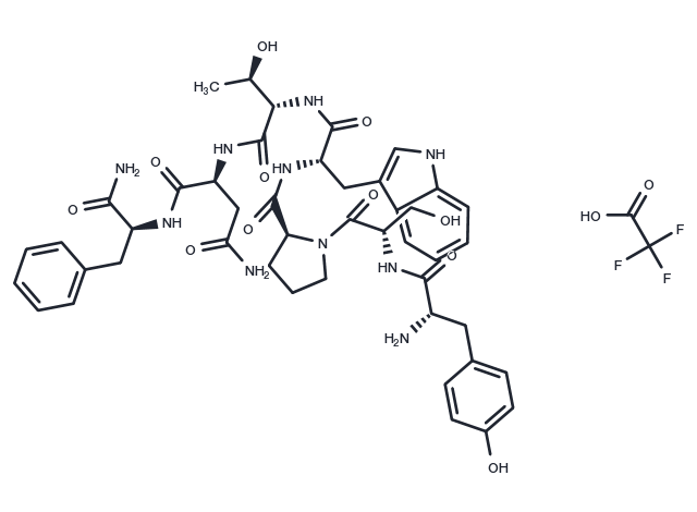 RNAIII-inhibiting peptide TFA Chemical Structure