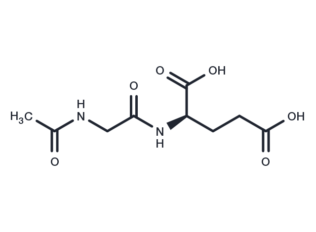 N-Acetylglycyl-D-glutamic acid Chemical Structure