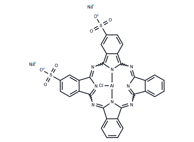 Aluminum phthalocyanine disulfonate disodium Chemical Structure
