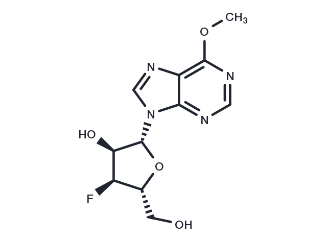 6-Methoxy-9-(3-deoxy-3-fluoro-b-D-ribofuranosyl)-9H-purine Chemical Structure