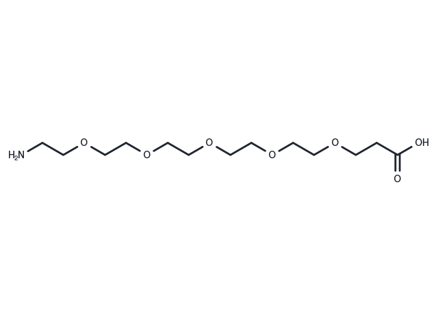 Amino-PEG5-C2-acid Chemical Structure