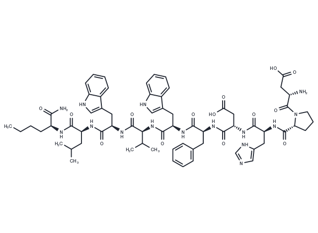 (D-Pro2,D-Trp6,8,Nle10)-Neurokinin B Chemical Structure