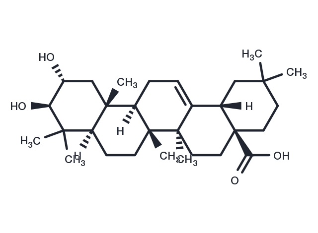 Maslinic acid Chemical Structure