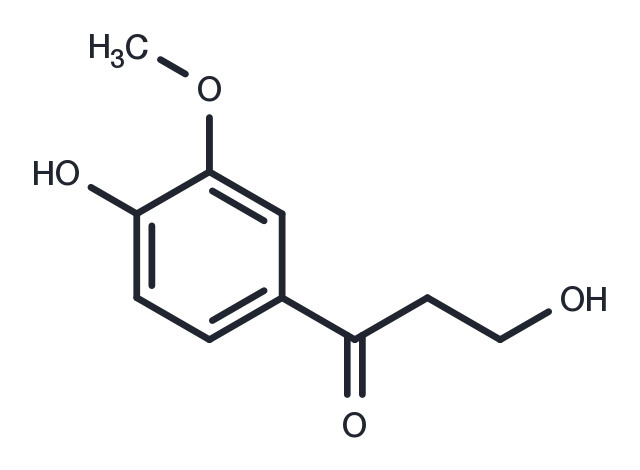 β-Hydroxypropiovanillone Chemical Structure