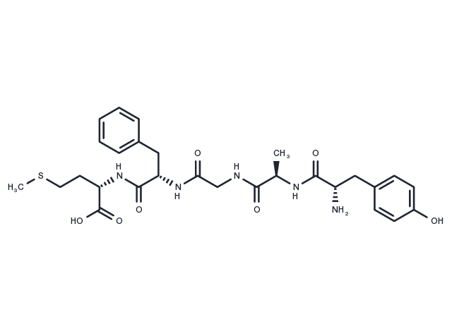 Enkephalin-met, ala(2)- Chemical Structure