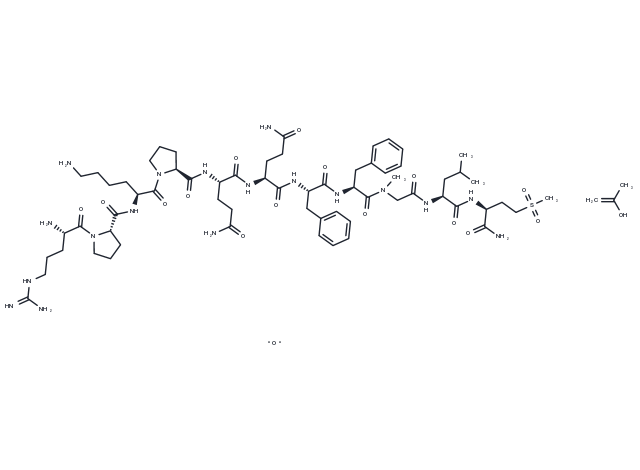[Sar9,Met(O2)11]-Substance P acetate Chemical Structure