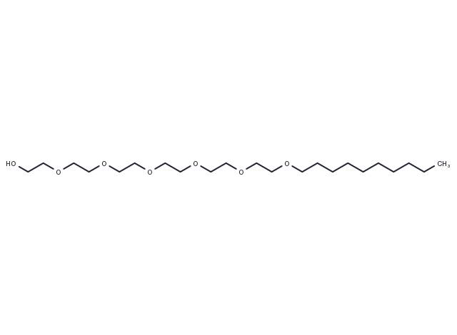 Hexaethylene Glycol Monodecyl Ether (C10E6) Chemical Structure