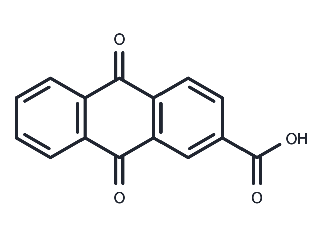 ANTHRAQUINONE-2-CARBOXYLIC ACID Chemical Structure